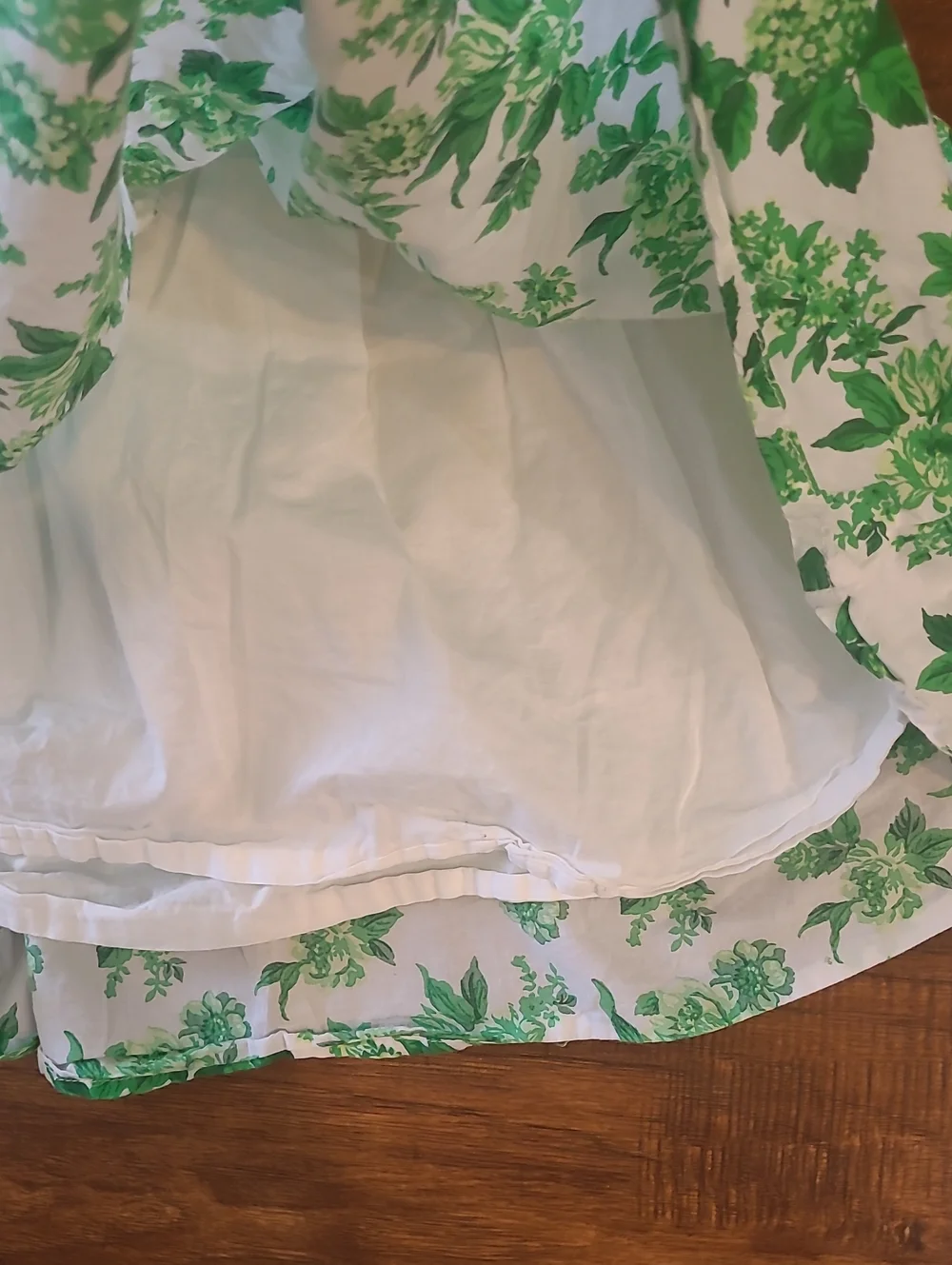 Hanie And Jack Green Floral Smocked Sundress for Kids Size 3t